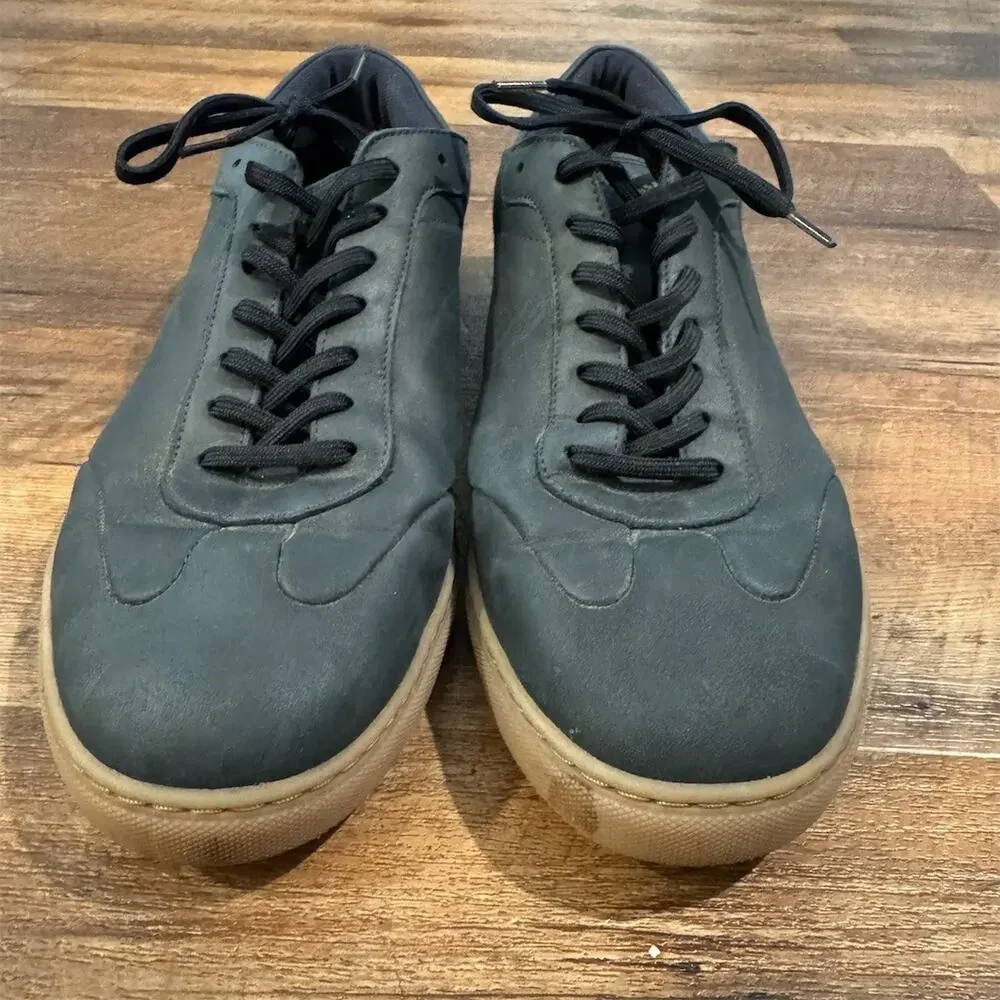 Amberjack Men's 12 Atlas Sneakers Cobalt Nubuck Gum Sole Portugal MSRP $179
